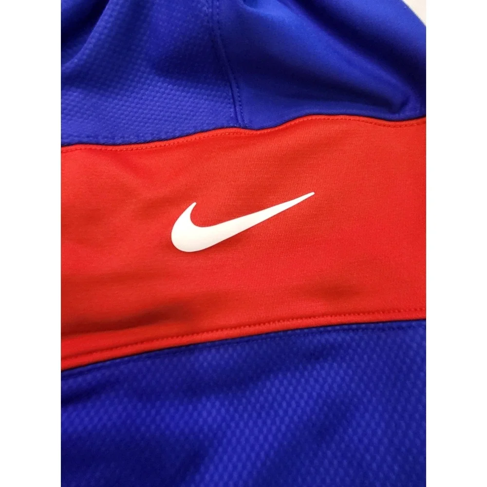 Nike NFL New York Giants Hoodie Mens XL Blue Red Dri-FIT On-Field Sweatshirt